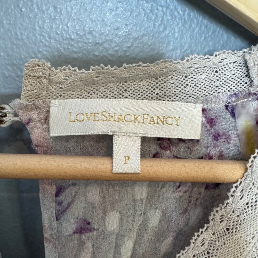 LOVESHACKFANCY minetta dress in powder size P or XS - Picture 7 of 7